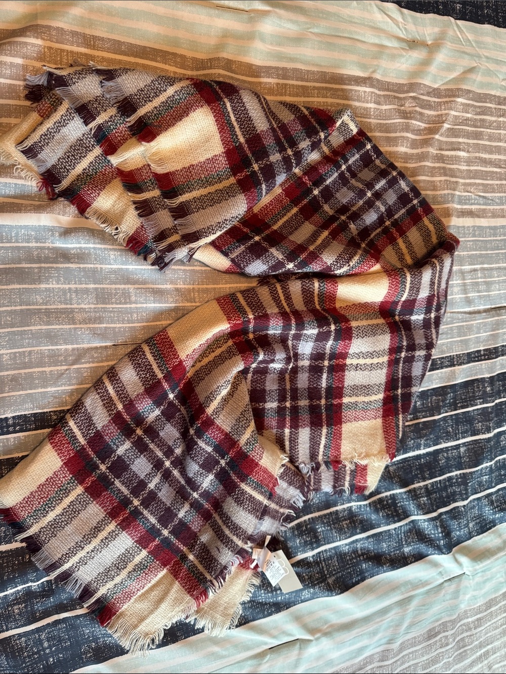 Women’s  Plaid blanket scarf